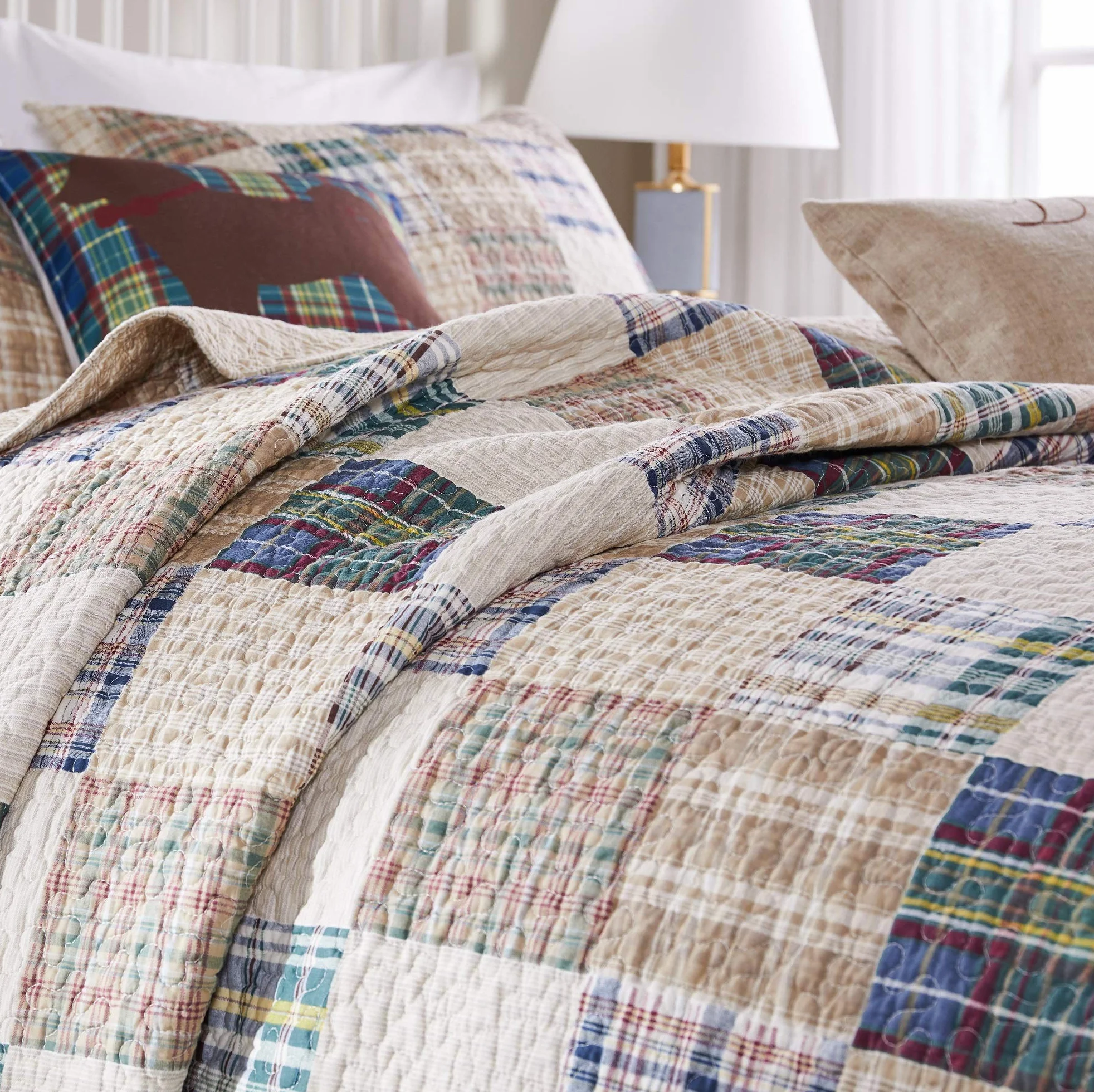 Greenland Home 2-Piece Oxford Quilt Set, Twin, Multicolor