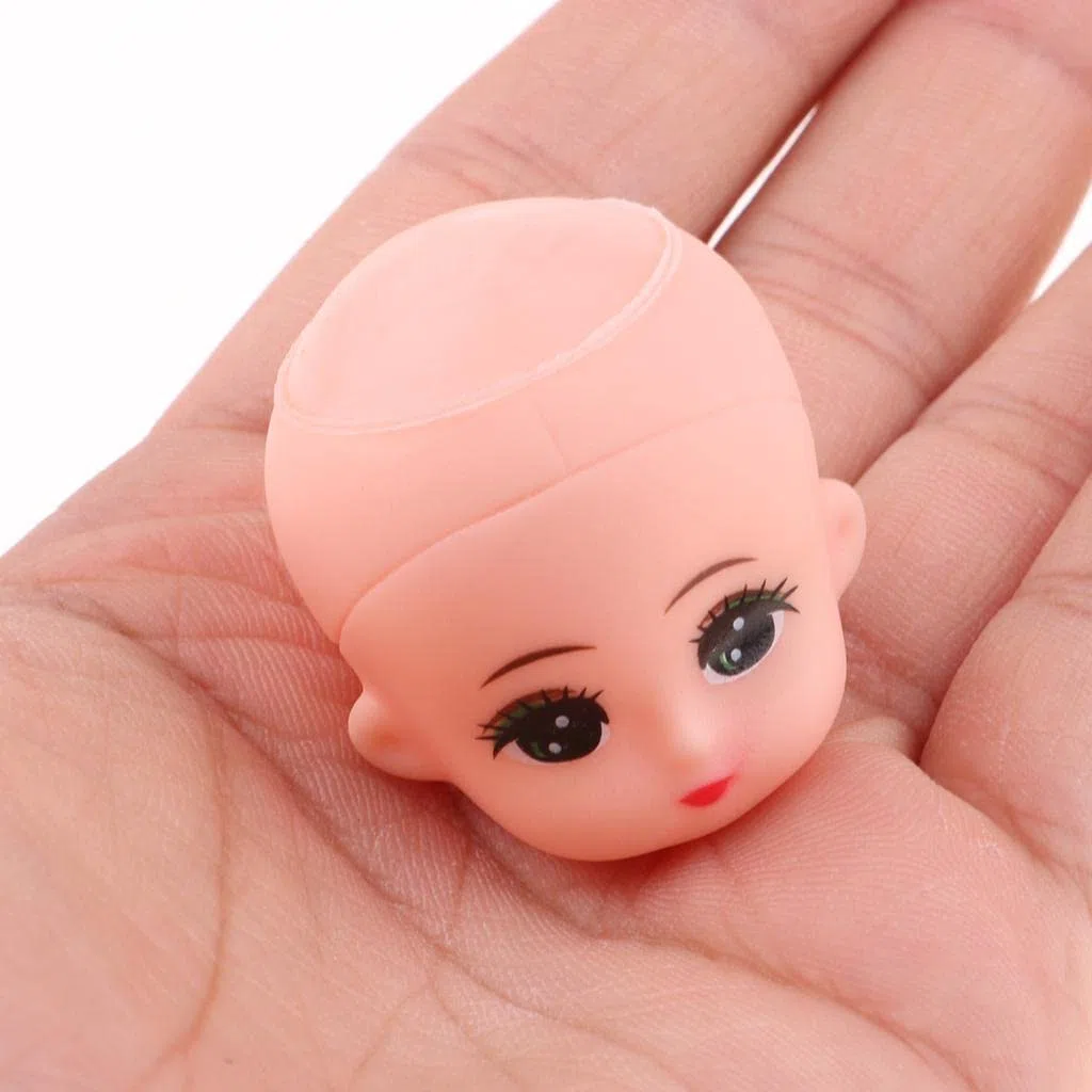 10 Stück Puppenkopf Skulptur Mini Babypuppe Kopf Modelliert Kopf Ersatzteile Bastelbedarf Zubehör für DIY Hobby Spielzeuggestaltung