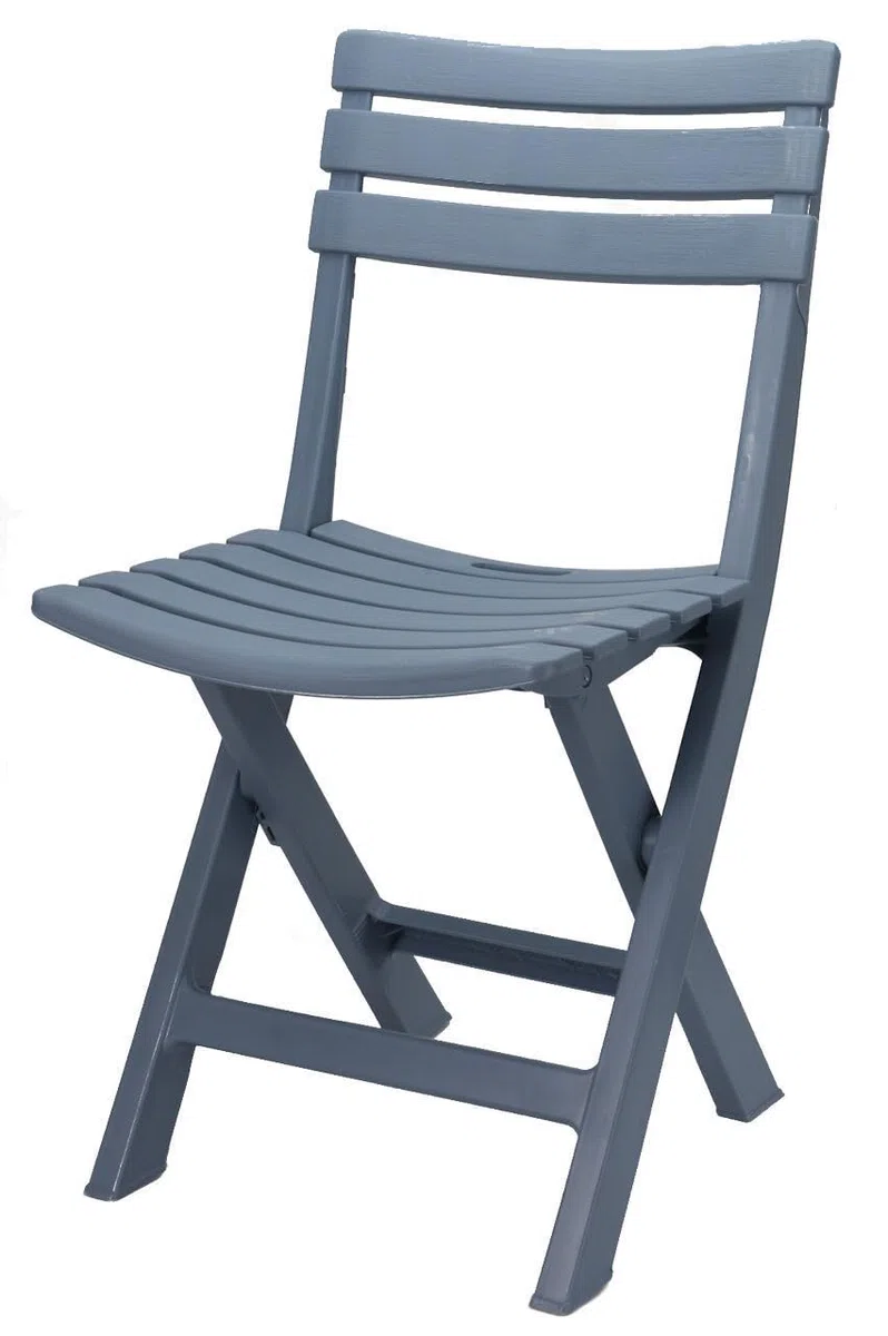 Spetebo Kunststoff Klappstuhl 80 x 45 cm - hellblau - Garten und Balkon Bistrostuhl klappbar - Gartenstuhl Campingstuhl Outdoor Faltstuhl für Garten Balkon Terrasse