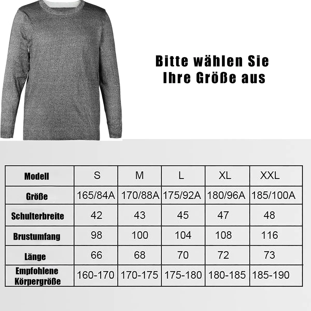 Stichsichere Kleidung(grau),Schutz-T-Shirts der Stufe 5, reißfest,Schnitt- und Stichschutz,Robustes Für Sicherheitsschutz,tägliches Pendeln,Patrouille im Dienst,Geschäftsreisen