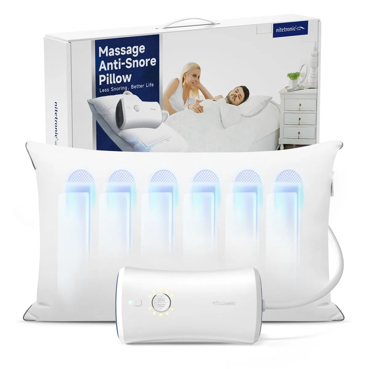 NITETRONIC Z6 Anti-Schnarch-Kissen, Echtzeit-Schnarchdiagnose, intelligente App-Überwachung