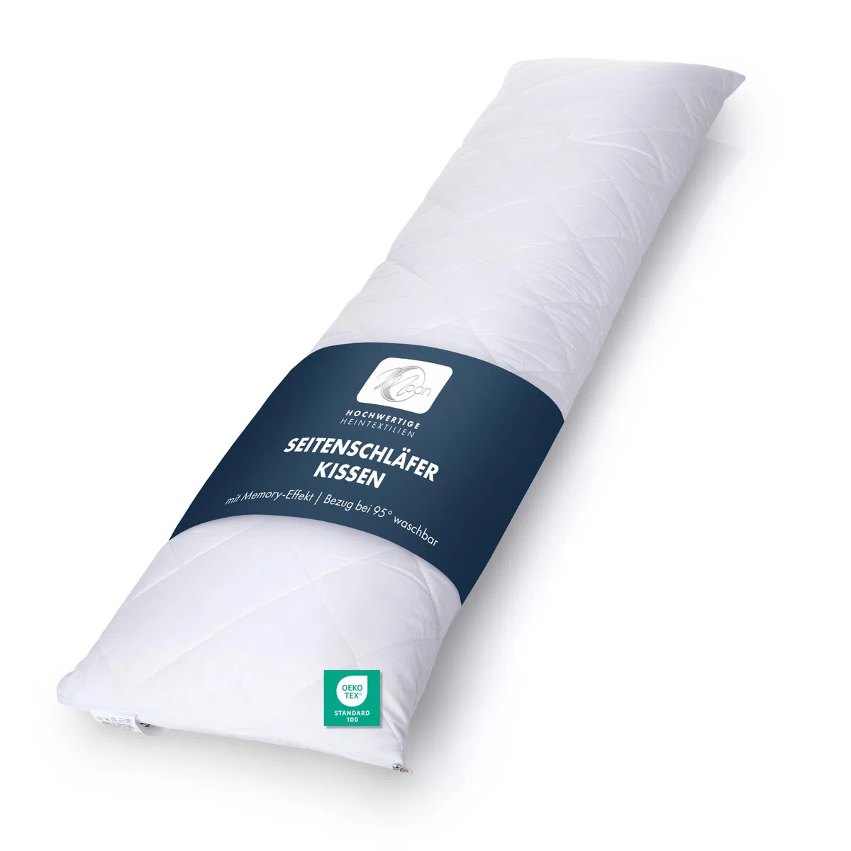 Moon Seitenschläferkissen mit Viscoschaum Flocken extra fest 2400g Memory-Effekt 95° waschbar 40x200 cm
