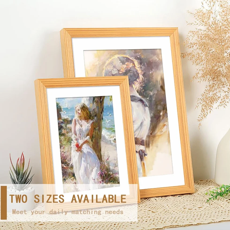 20 Stück Passepartout, 1 mm Weiß Passepartout 2 Größen Bild-Fotorahmen-Halterungen Matten Bild Foto Rahmen Halterungen Matten für Zuhause, Studio, Kunstwerke, Gemälde, Fotoarbeiten