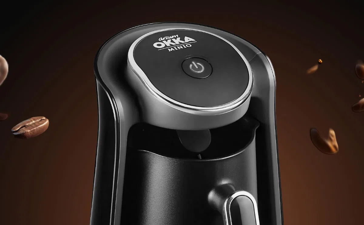 Arzum Okka Minio Türkische Kaffeemaschin Mit Patentiertem Überlaufsensor, Idealem Brühen Bei Niedriger Hitze Und Waschbarer Kanne Für Bis Zu 4 Tassen